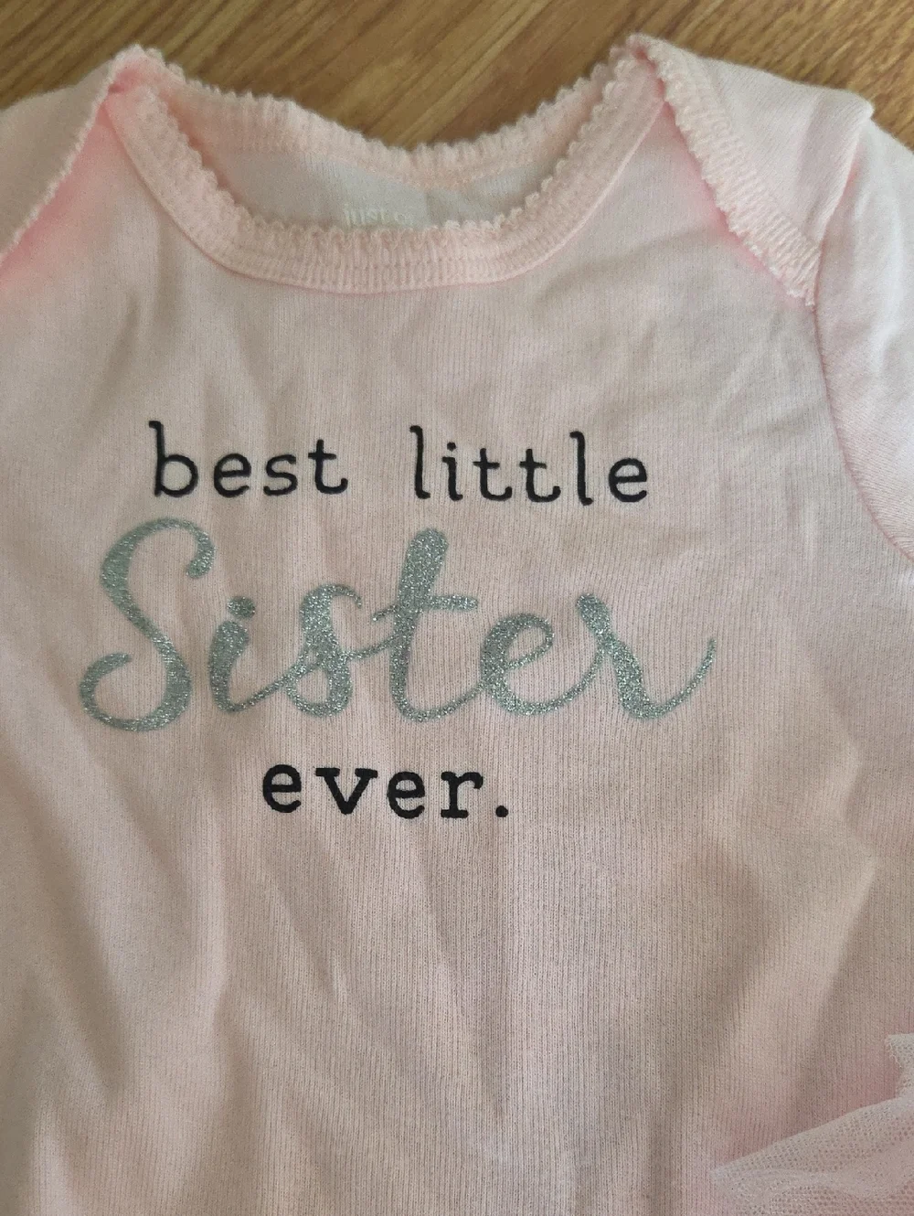 Carter's Baby Girl Pink Tutu Set 6M'Best Little Sister Ever' 2PC